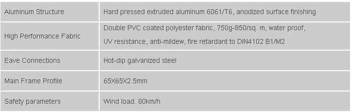 Aluminum Structure Pavilion Gazebo tent 