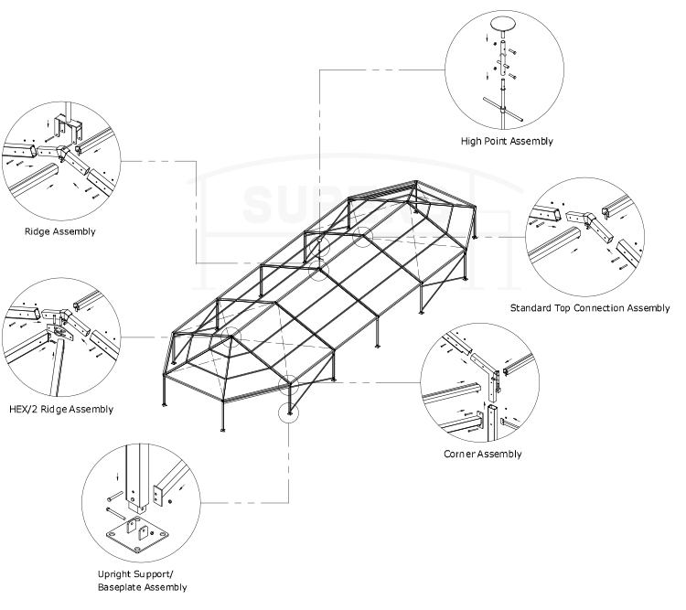 high peak party tent