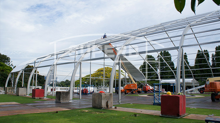 Singapore Istana 40x40m Curve Tent